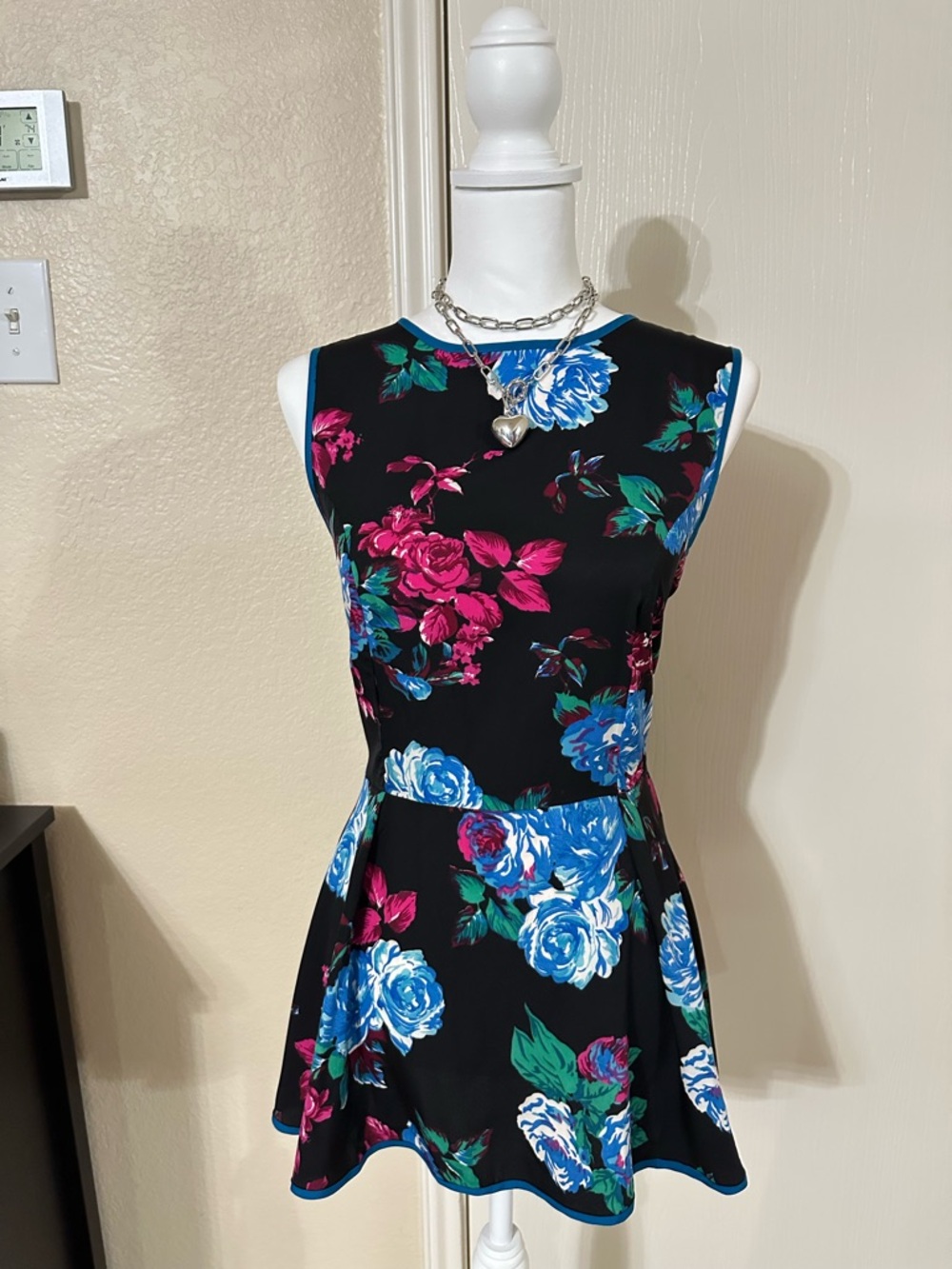 Mix Nouveau Floral Fit & Flare Dress Size S